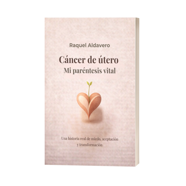 Libro titulado "Mi Paréntesis Vital" con una ilustración de un corazón en un paisaje al atardecer.